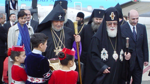 Catholicos Karekin II misses Georgian Patriarch’s funeral over travel ban
