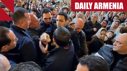 Three detained after attempted assault on Pashinyan in Yerevan church