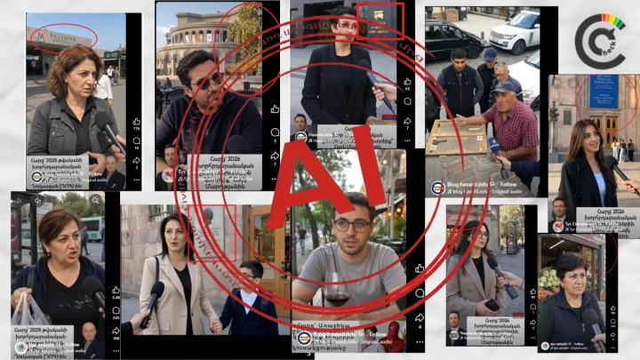 Fake Interviews with AI citizens: How Facebook Pages Try to Fool Voters