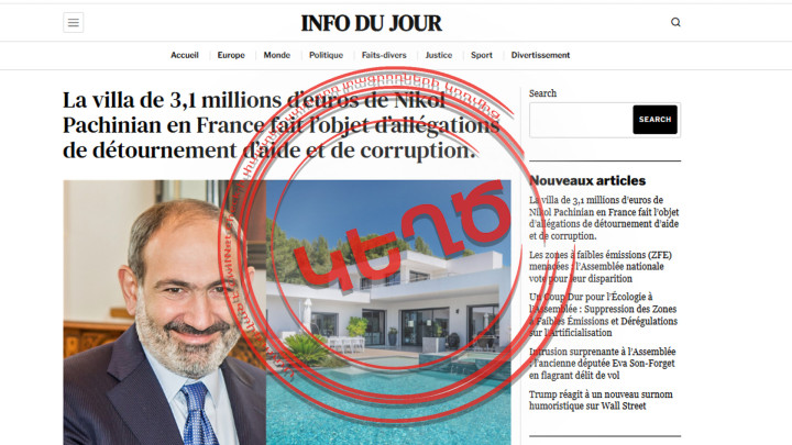 Fact-Check: Did Armenian PM Buy a €3.1M Villa in France?