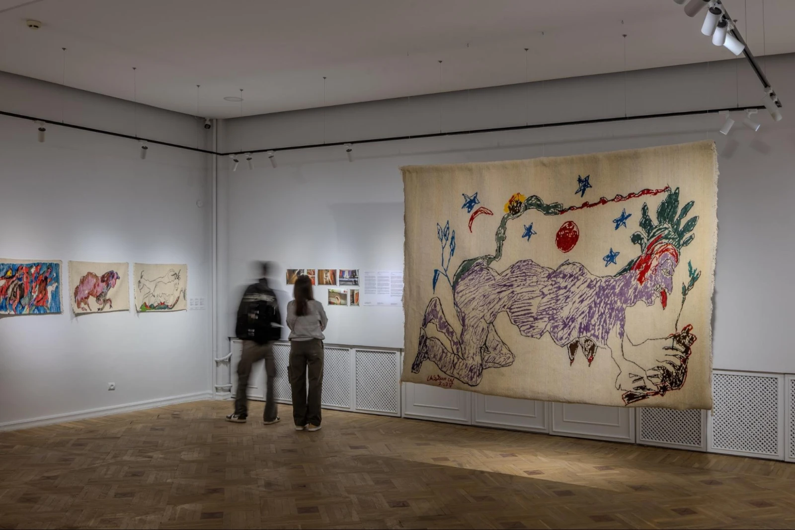The final piece of “Meghri, The Earth Rises,” featured at the opening of the Anna Boghiguian: Weaving Culture exhibition. (Photo:Daniil Primak / AHA collective)