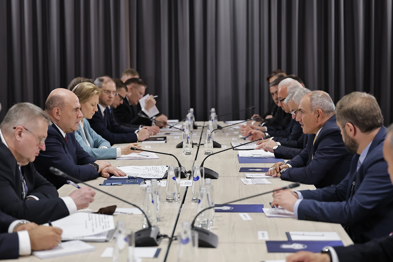 Встреча премьер-министров Армении и России Никола Пашиняна и Михаила Мишустина, июль 2026 года