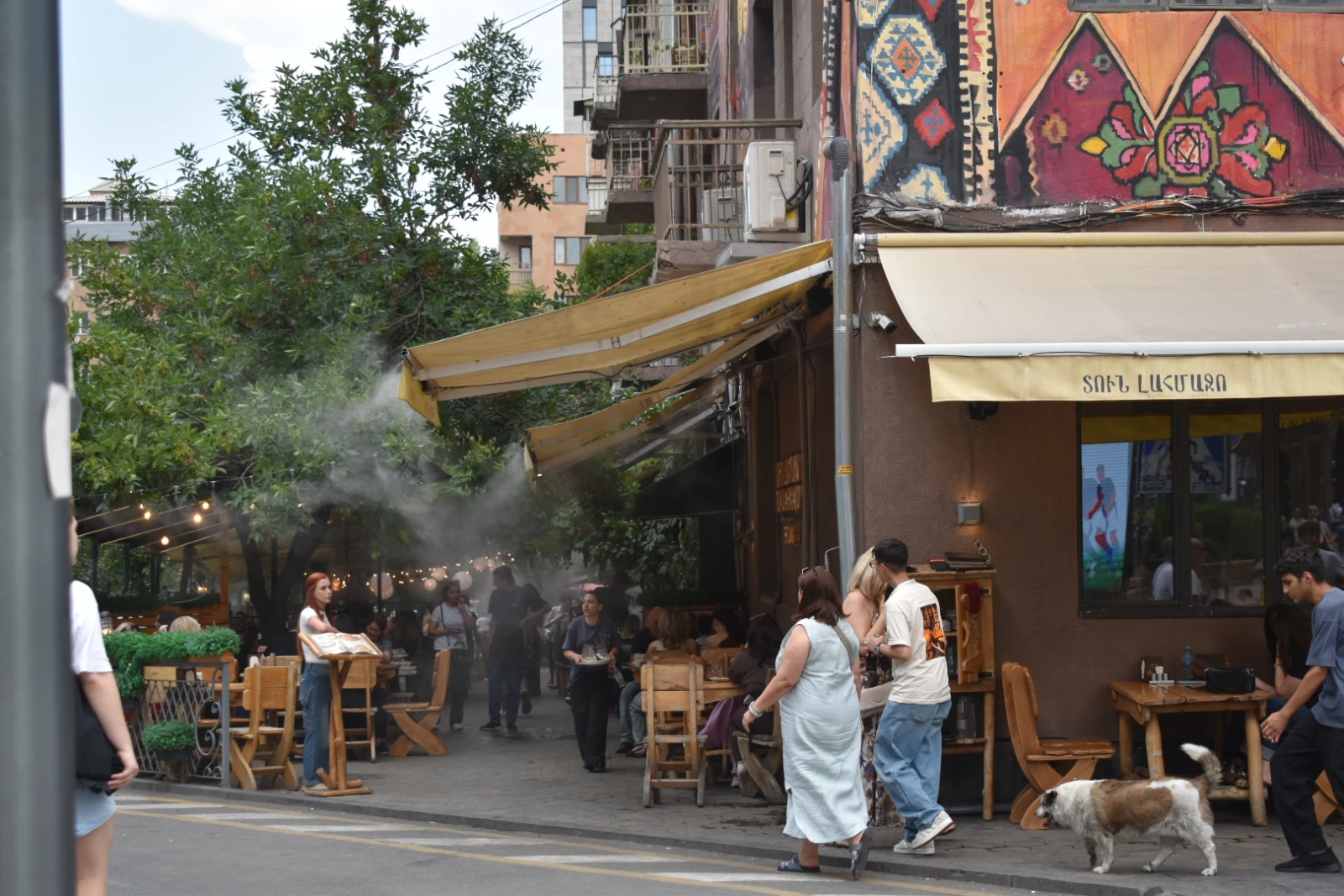 Tun Lahmajo, a popular Armenian restaurant on Teryan street in Yerevan. Tun Lahmajo, a popular Armenian restaurant on Teryan street in Yerevan.