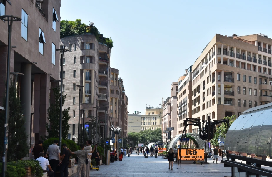 Yerevan's Northern Avenue today. Yerevan's Northern Avenue today.