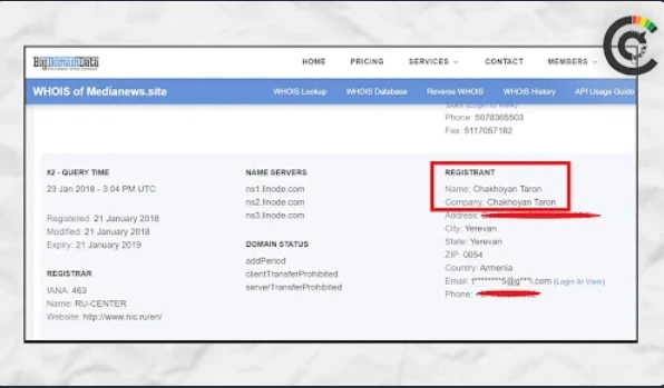 Էկրանապատկերը՝ Bigdomaindata.com հարթակից 