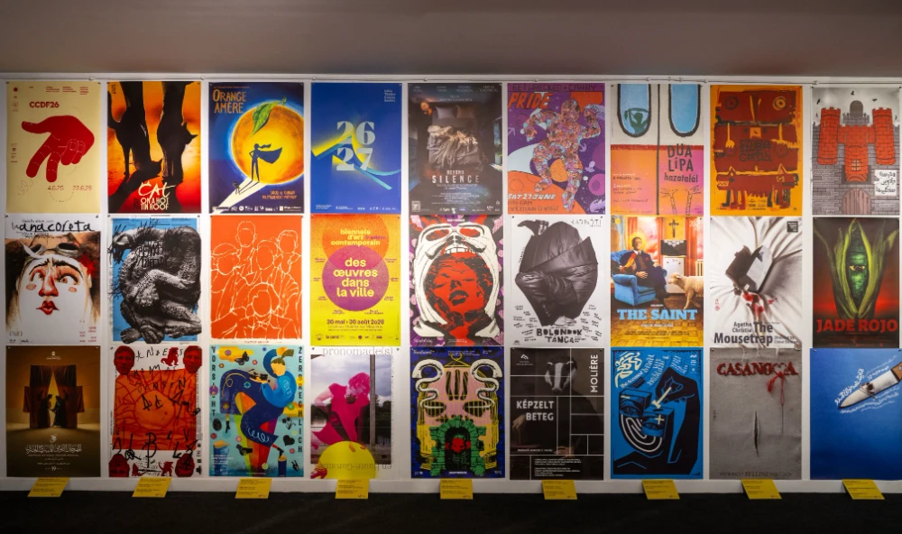 A selection of posters exhibited at the Biennale
