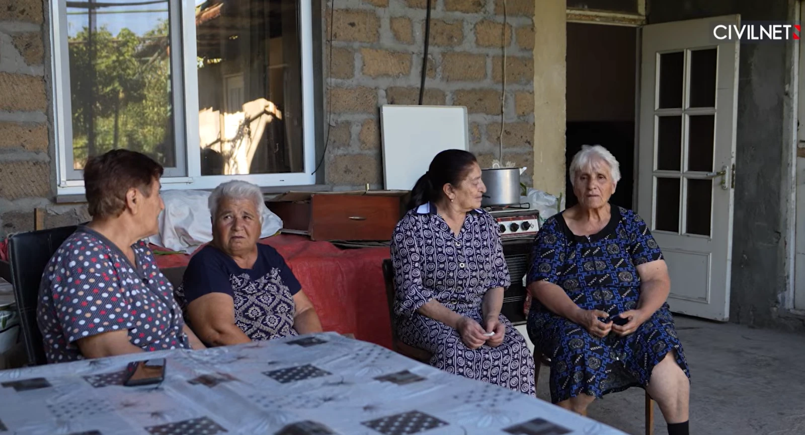 Naira and her new neighbors in Masis.