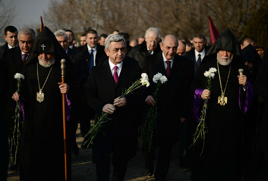 ՀՀ և ԼՂՀ նախագահներն այցելել են Եռաբլուր